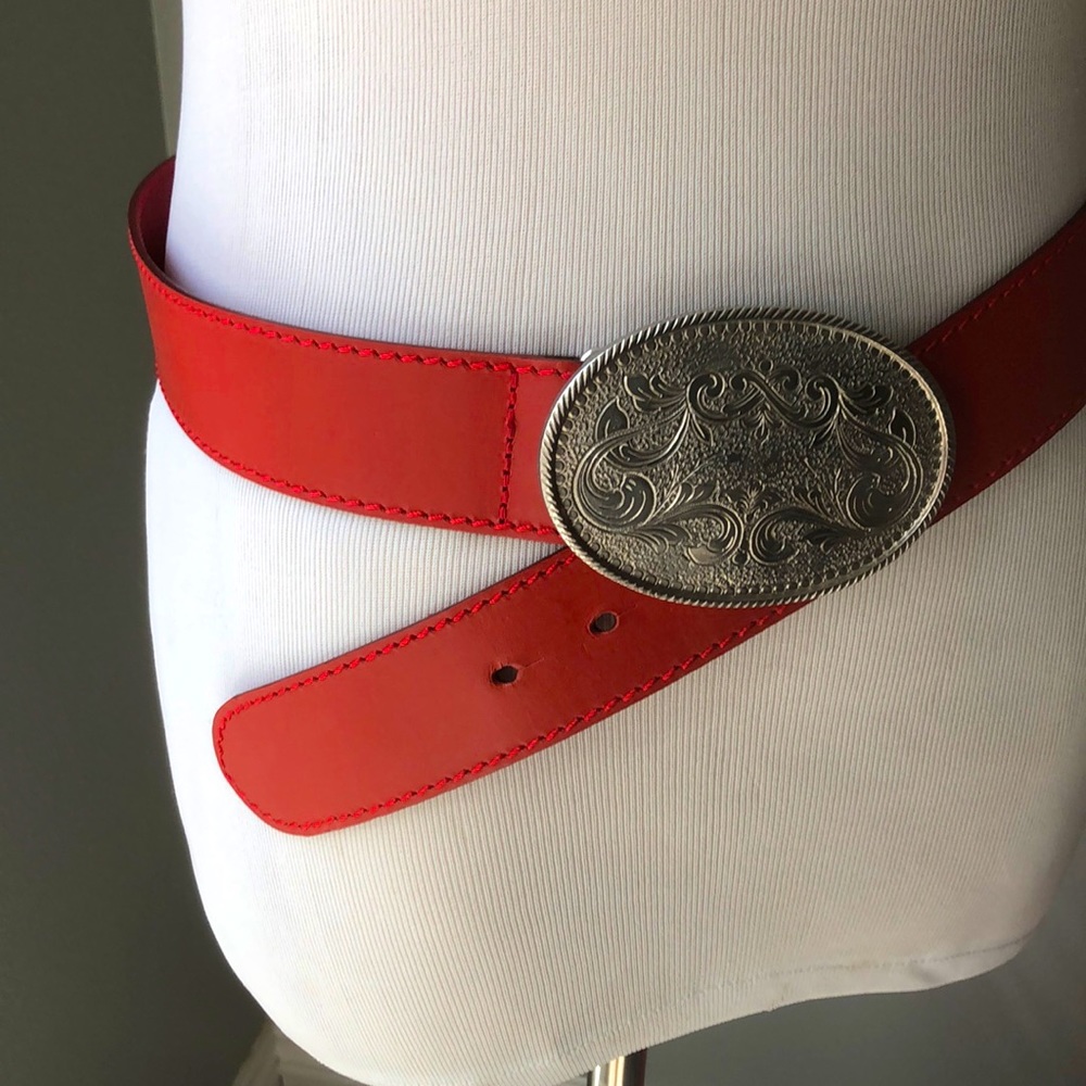 Bonded leathers belt Medium , made in Sweden